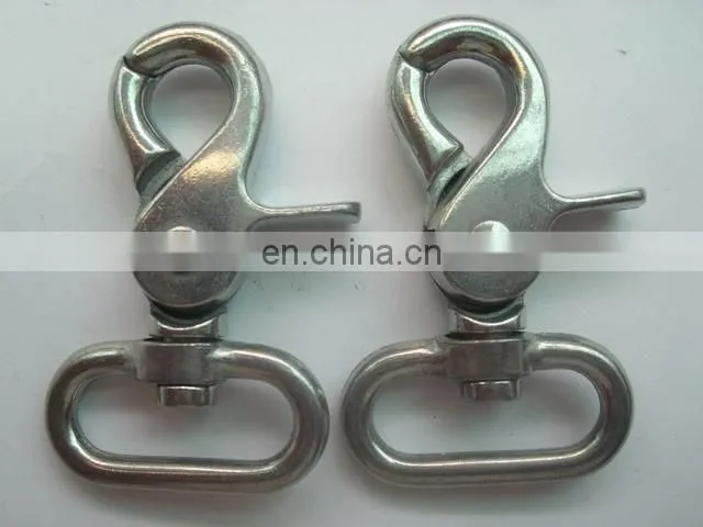 Wholesale custom swivel eye loop hook trigger dog collar snap hook