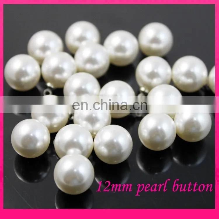 high quality wholesale no scratched decorative pearl button for clothing