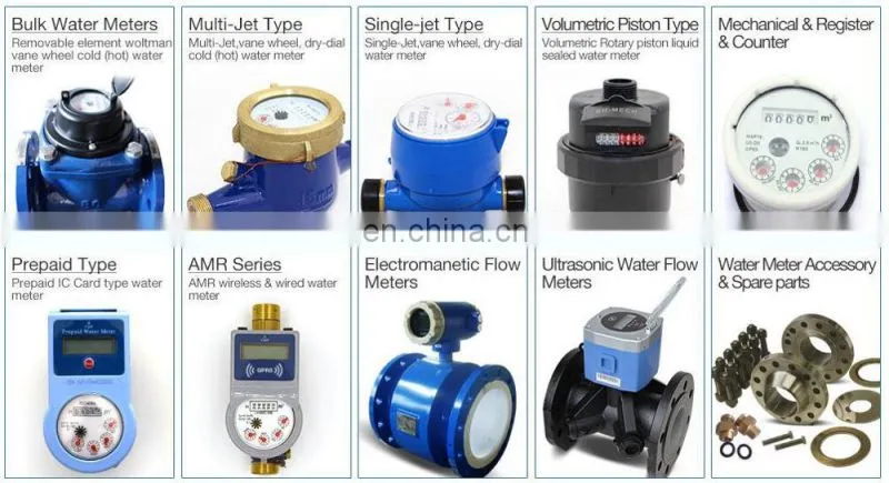 ISO14064 2 -inch mechanism single jet water flow meter