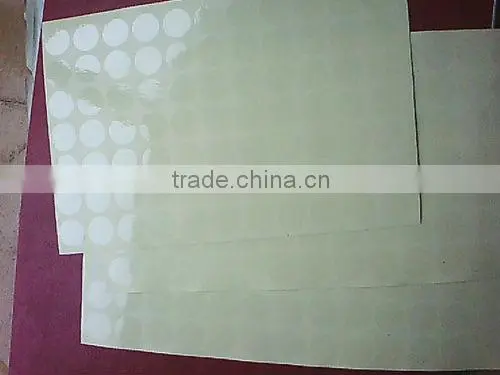 Self adhesive clear vinyl paper round label printing plastic waterproof pet bottle glass window decals transparent PVC stickers