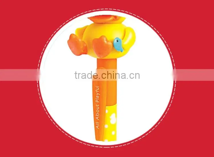 New design plush animal head ball pen with custom logo for gift