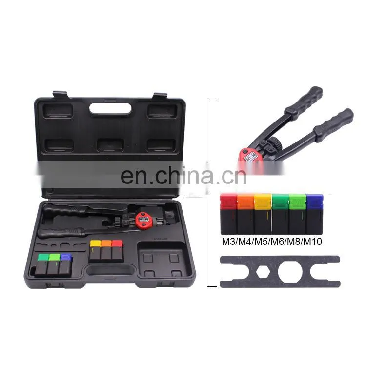 900pcs Rivnuts M3-M10 Stainless Steel Aluminum Steel Rivnuts & Rivet Nut Gun Nutset Tool Kit