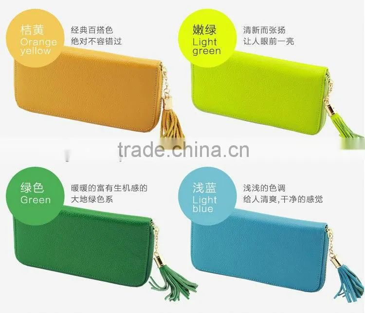 fine designer leather ladies clutch wallet
