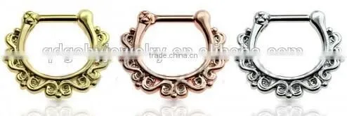 Mobius 316L surgical steel septum clicker nose piercing Body Jewelry