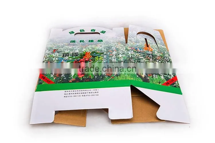 Hot sale competitive Price two pieces corrugated fruit boxes for packing cherry