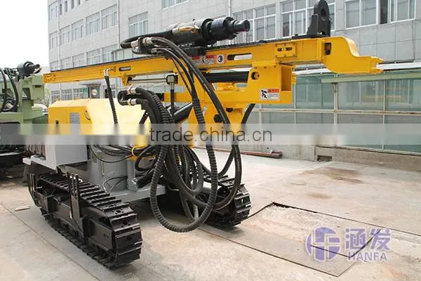 2016 most popular type!HF140Y durable crawler type DTH drilling rig