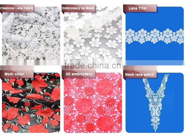 Flower Style Embroidered Lace Accessories Appliques Wholesale Laces Embroidered Patches