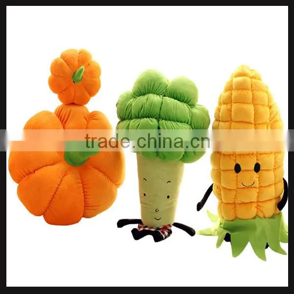 customized promotional stuffed soft toy plush vegetables and fruits shape toys