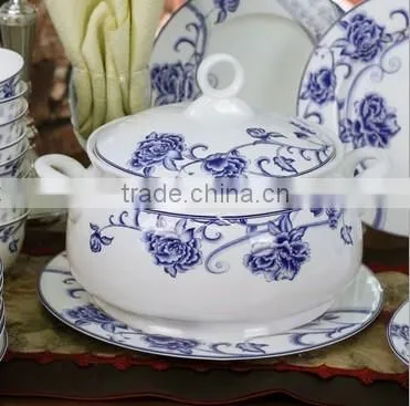 56 pcs ceramic dinner plate set
