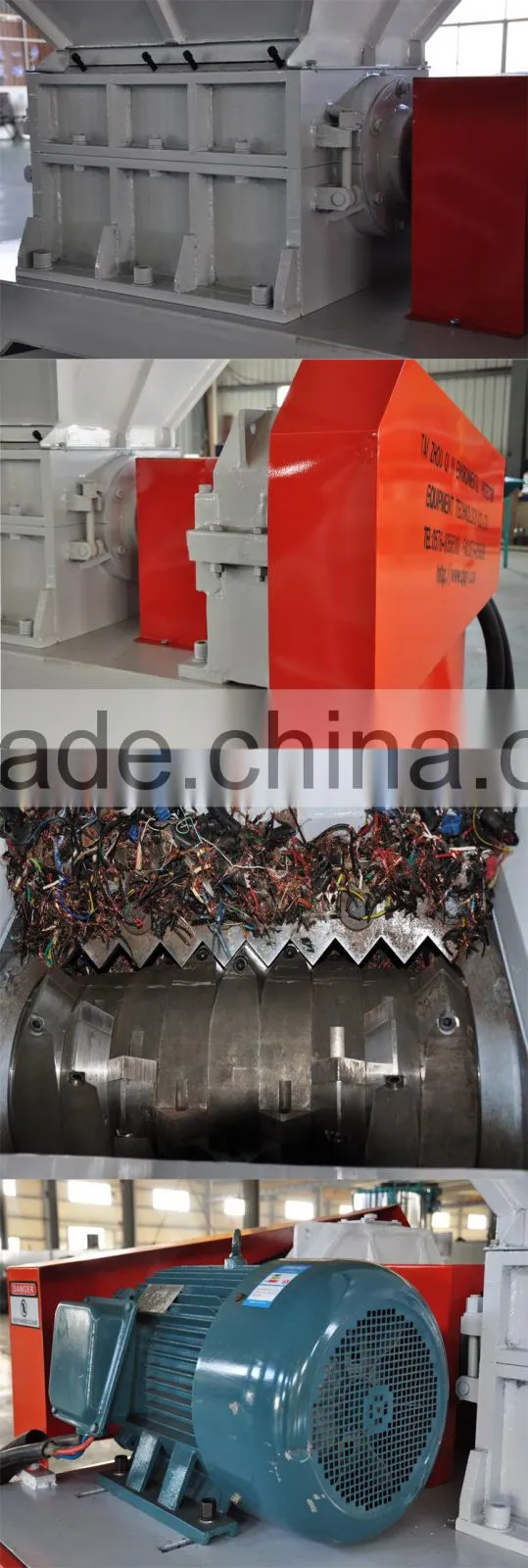 CE Approved High Quality Single Shaft Plastic Bottle Crusher Recycling Machine