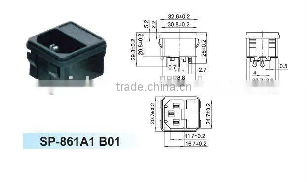 Male battery powered plug socket