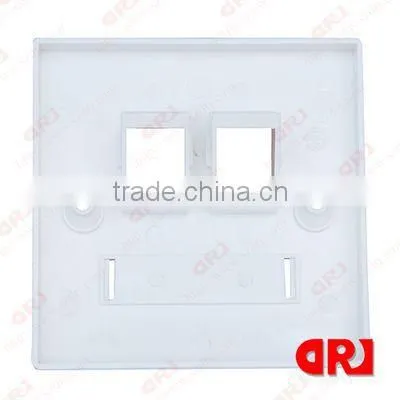 86*86 type double ports amp faceplate socket for cat.6