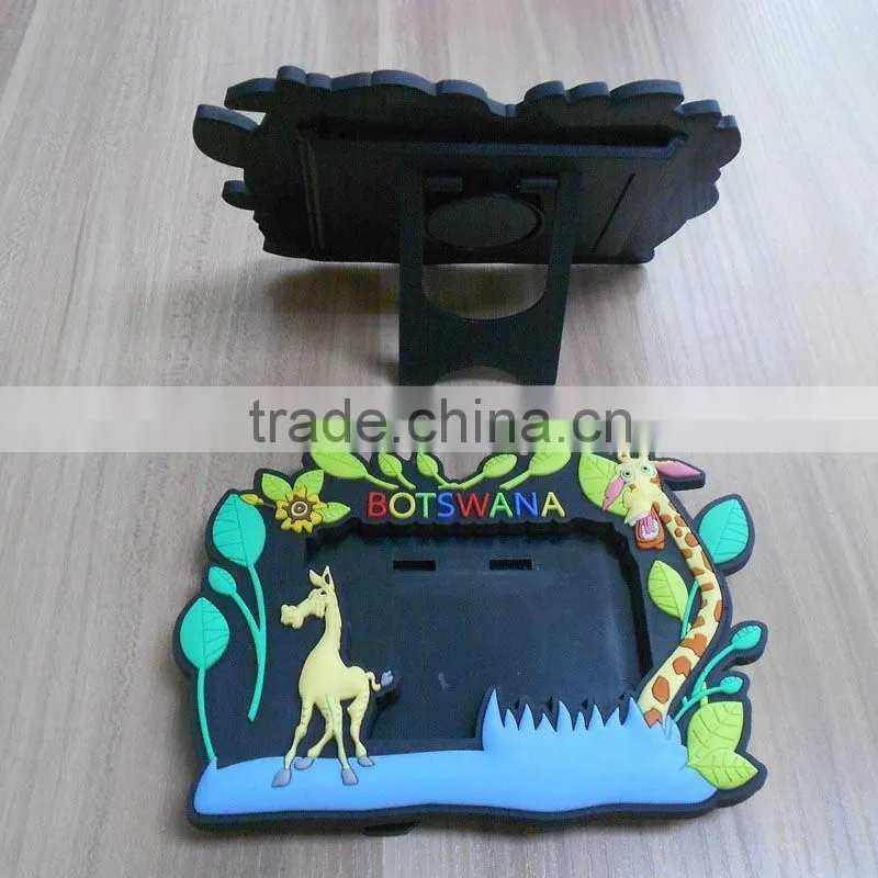 3D cartoon design eco-friendly pvc photo frames for kids gifts
