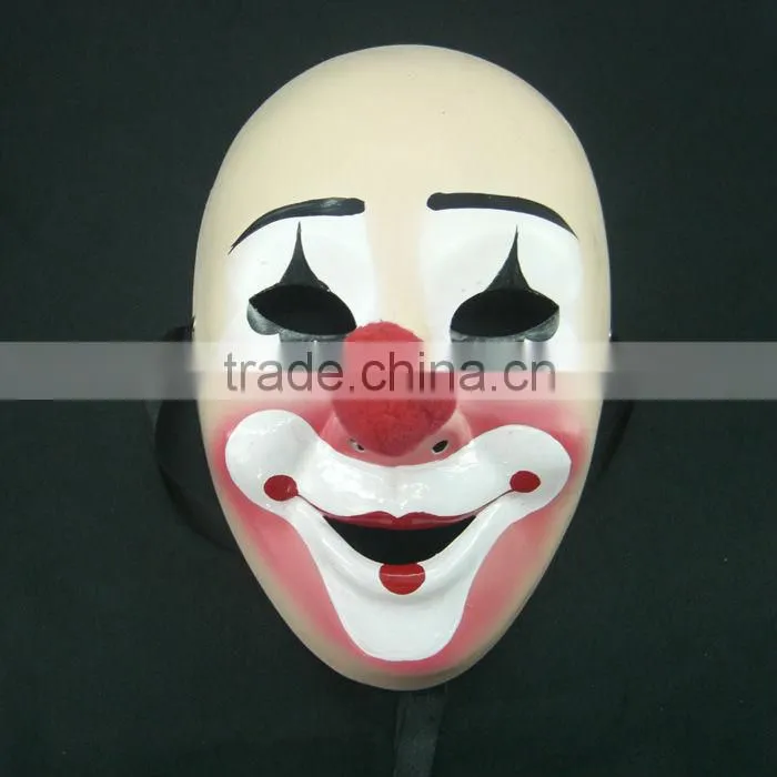 Comedy Joker Masque Big Nose Blue Mouse Hand Painted For Party