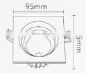 High luminance cob 5W10W LED recessed downlight round /square 2/3 warranty