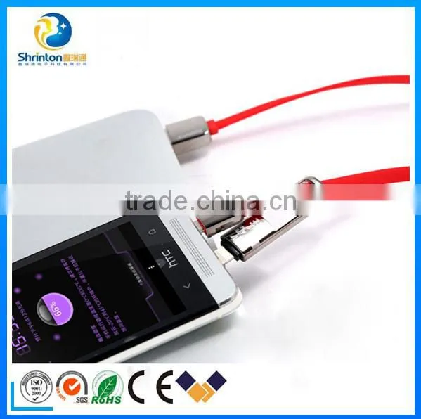 High quality colorful Remax 2 in 1 TPE Copper Core 2.1A USB Cable for smartphone