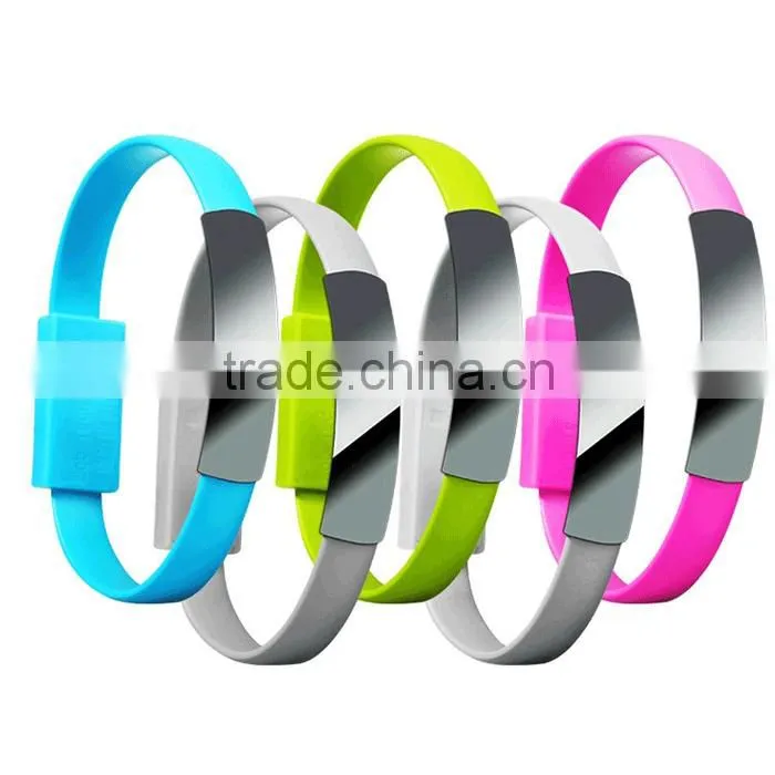 Hot Selling Stainless Men's Women's Bracelet USB Data Cable