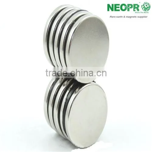Rare Earth NFeB Magnet 25mm*3mm Disc