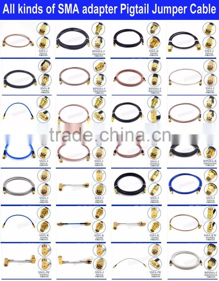 WiFi wireless router Antenna extension cable RF feeder RP SMA male straight to RP SMA female RG316/RG174/RG58 Pigtail