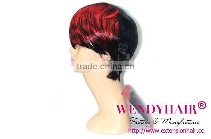 NEW ARRIVEL!!!! cheap synthetic hair wigs short hair machine made wig