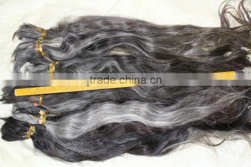 unprocessed virgin grey hair 100% grey human braid premature grey hair expression braiding hair