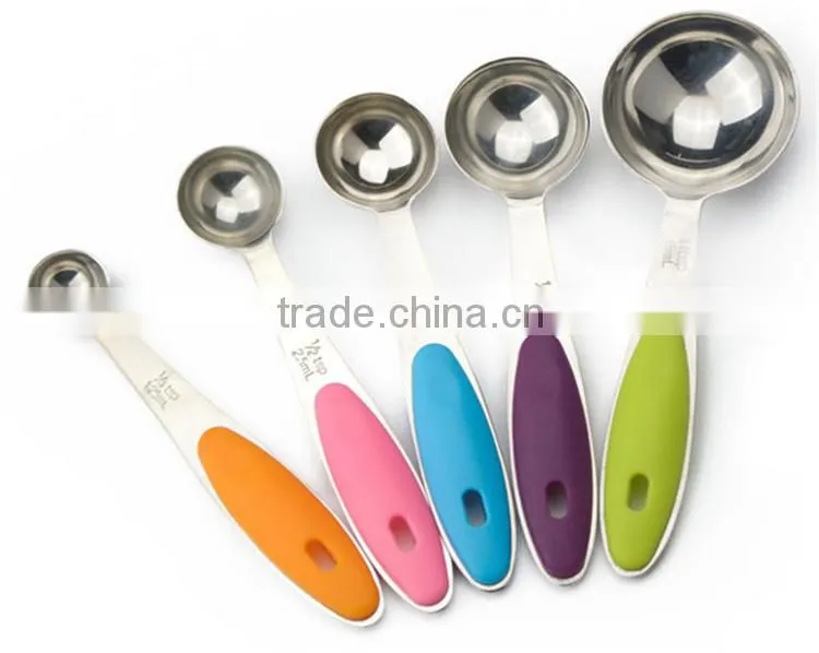 Spoon stainless steel with plastic handle