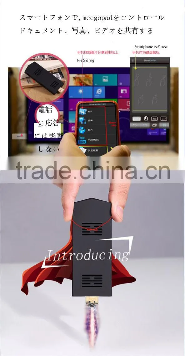 New Products Meegopad To2 Mini PC windows8 embedded Intel HD Graphic Quad Core Mini PC