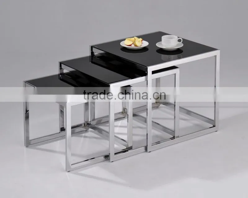 Modern Coffee Tabel/ Tempered Glass Cafe Table Sets