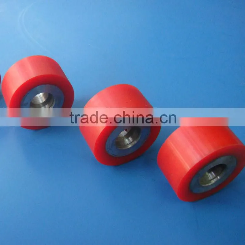 Engineering professional make difference size multi color PU plastic trolley wheel