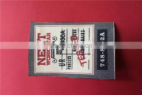 Wholesale Customize Black Chinese Clothing Woven Patches with Factory price