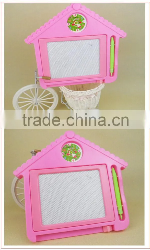 Fashion house writing board for kids , kids erasable magnetic drawing board