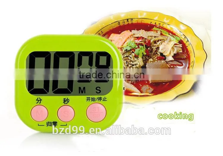Smart Large LCD Display Mini Electronic Countdown Timer Switch Count Up and Count Down Timer with Switch/Pothook/Holder/Magnet