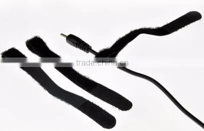 Adjustable colors back to back Hook and loop straps cable tie