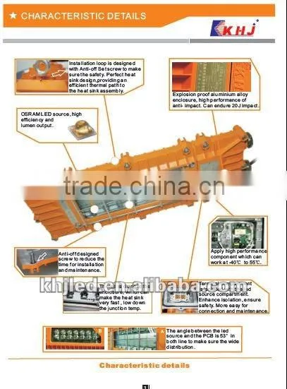 IP66 explosion proof led tunnel light
