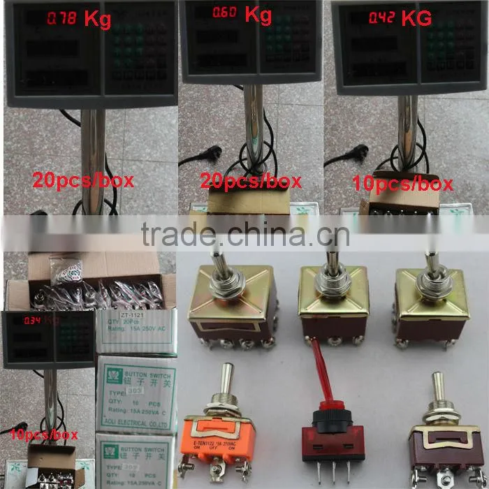 KN3A-126 bakelite on on electrical mini dc toggle switch