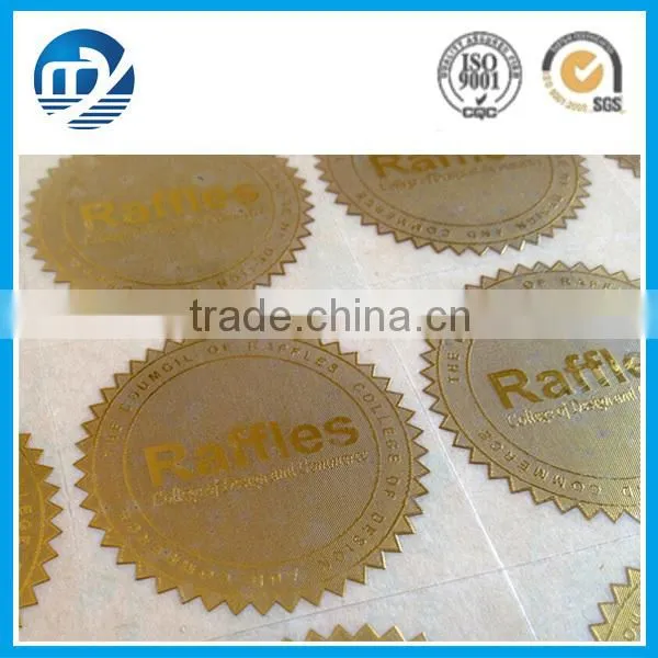 yellow back paper plain sticker for promotion