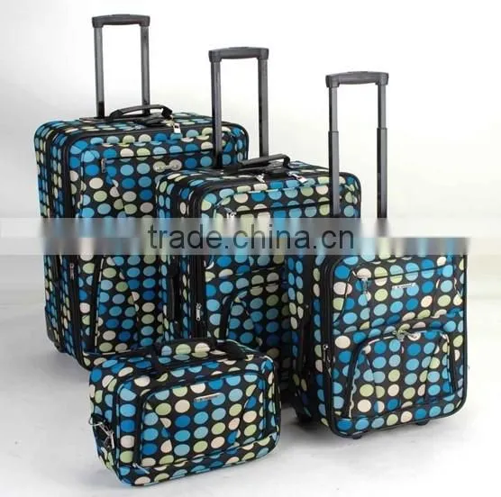 stock stoklot overstock closeout 3pcs 4pcs printed carry on trolley baggage set