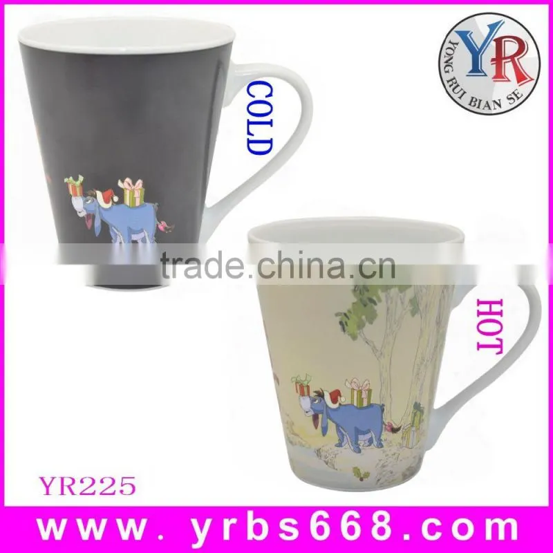 18 years factory direct sales high quality heat sensitive color changing magic coffee mug
