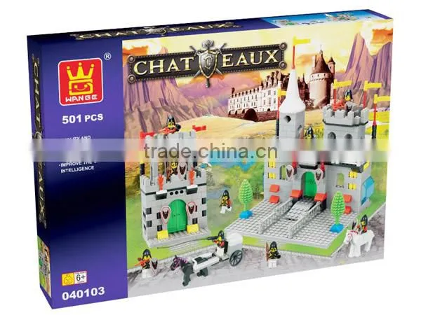 Cheap Children Plastic Toy Castle Block