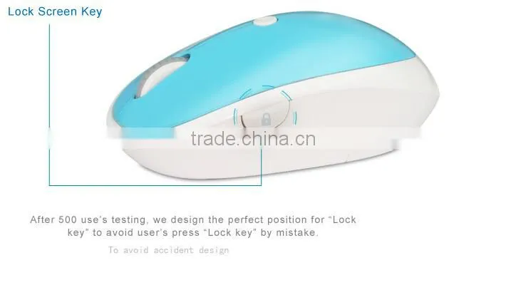 2015 Newest wireless optical mouse with mute function and show desktop function