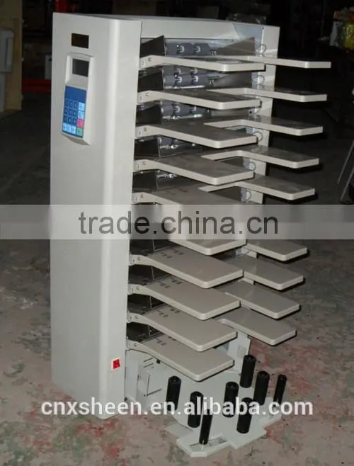 Feed Stations digital Paper collating machine / gathering machine for post press