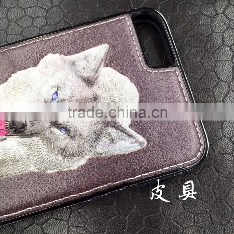 Luxury 3D Wolf SLIM PU Leather Case Cover For Apple iPhone 6 6S & 6 PLUS