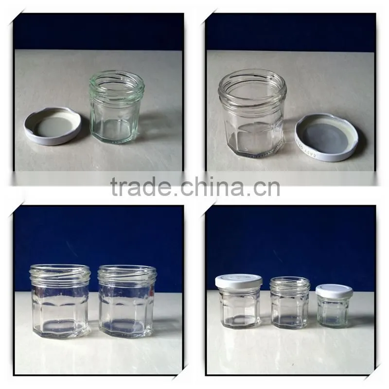 caviar glass jar 100ml 3.5oz with wide tin lug lid