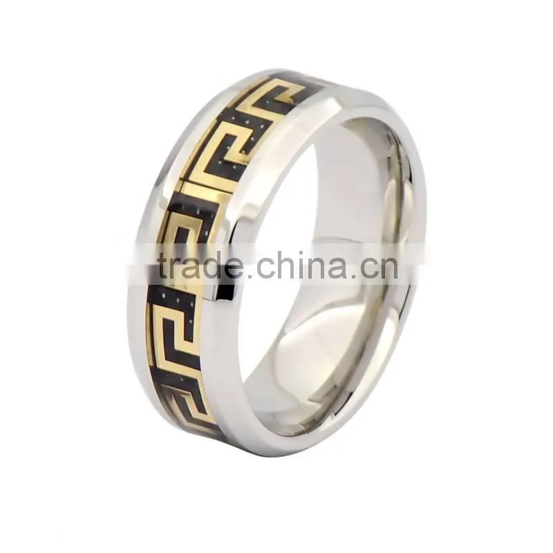 Trendy titanium steel ring for men,custom titanium silver jewelry