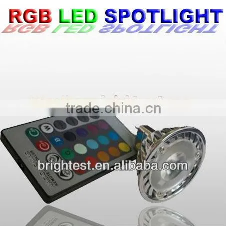 E27 3W RGB LED Spotlights