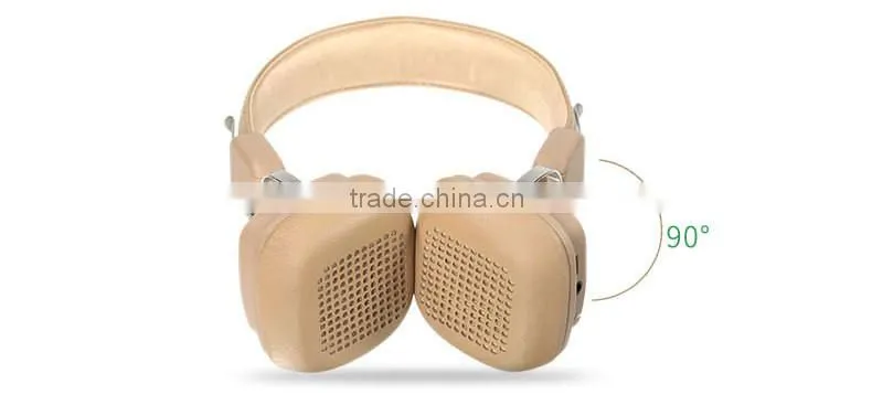 High-End Stylish Foldable Ti Alloy Earphone Stereo Bluetooth Headphone with Ergonomic Design Model HSM4
