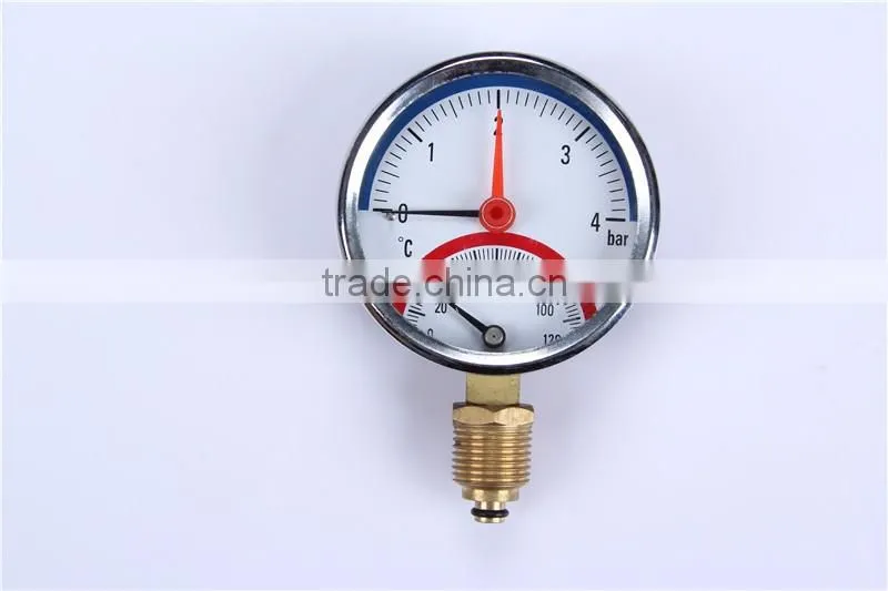 High Quality China Temperature Double Needle Pressure Gauge