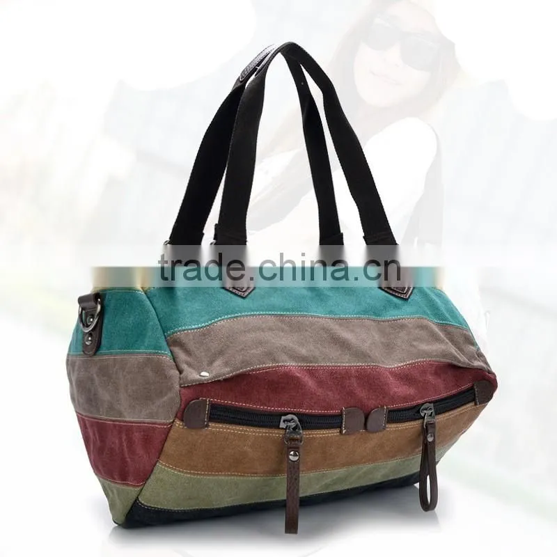 2016 wholesale leisure single shoulder canvas retrostyle handbags