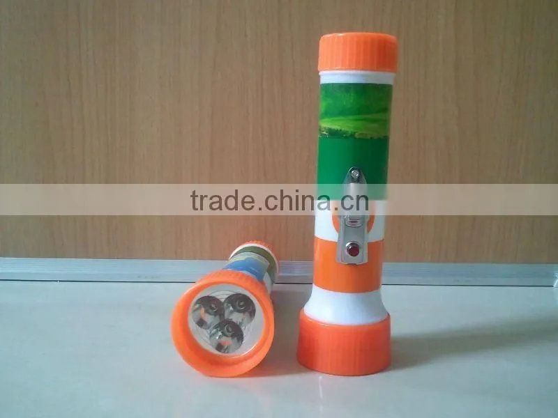 2 D size battery plastic flashligt led bulb