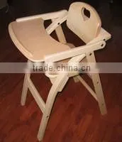 Wooden baby dining chair